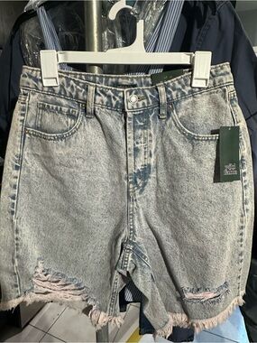 Target Wild Fable Men's Acid Wash Denim Shorts - Light Blue